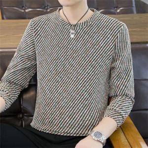 Jerac 남성  긴팔 티셔츠 라운드넥 봄가을 슬림핏 데일리 이너 기본 상의 빅사이즈 plp576