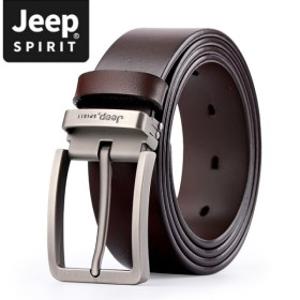 JEEP SPIRIT 통가죽 천연소가죽 캐주얼 신사정장 벨트  정품 포장용벨트 상자 증정