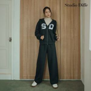 스튜디오디페 26FW 기모 후드 집업 셋업