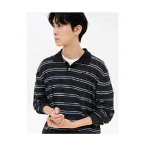 에잇세컨즈 멀티스트라이프 칼라넥 니트 애쉬 456851MC74 6996693