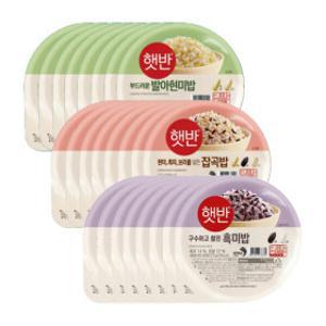CJ 햇반흑미밥210gx8+매일잡곡밥210gx8+발아현미밥 210Gx8