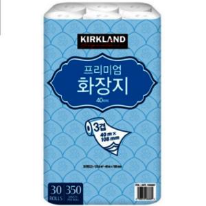 유한킴벌리 커클랜드 프리미엄 화장지 3겹 40m 30롤 3팩