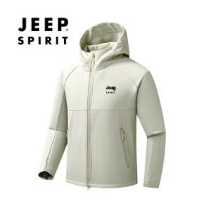 JEEP SPIRIT가을·겨울 등산 재킷 남녀 공용 방풍 방수 방풍 자켓 후드 재킷 남녀용 소프트쉘 의류
