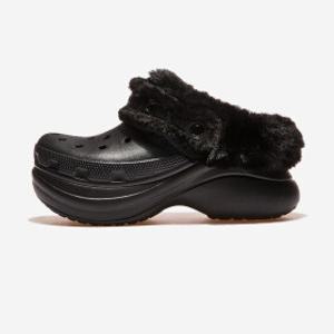 CROCS  CRS211753 BLACK GS 고양스타필드점 크록스여성털부츠따듯한신발털신발