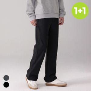 에버라스트 1+1 남자 와이드팬츠 겨울 기모바지