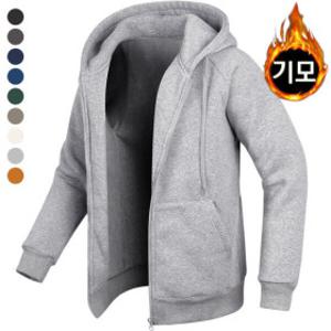 S~4XL 남성 여성 기모 후드집업 오버핏 남자 여자 커플 후드티 겨울 츄리닝 트레이닝 집업 점퍼 빅사이즈