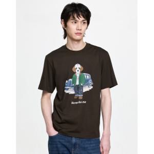 시즌오프HAZZYS HARRY 브라운 해리 그래픽 HZTS6B752W2