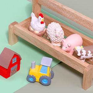 동물농장 피규어 만들기 세트 DIY 색칠하기 교구 키트 학교 수업