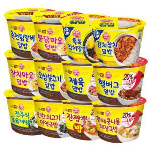 오뚜기 컵밥 쇠고기미역국밥 314g x 12개/김치참치/제육/불닭마요/김치알밥