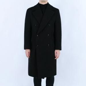 롤프 남성 남자 더블 모직 울 wool 겨울 롱 코트 블랙 검정 coat