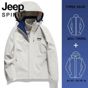 Jeep 지프 남성 여성 가을 겨울 바람막이 방수 방풍 3IN1 재킷 아웃도어 야상