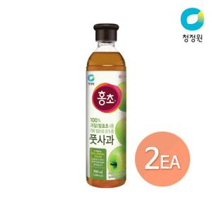 청정원 홍초 풋사과 900ml x 2개