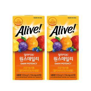 얼라이브 멀티비타민 60정 2병 / 4개월분