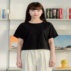 [나우앤투모로우] 반팔 크랍티셔츠 W COTTON CROP TS