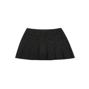 Out Pocket Pleats Skirt_Black (Q0CQ20339)