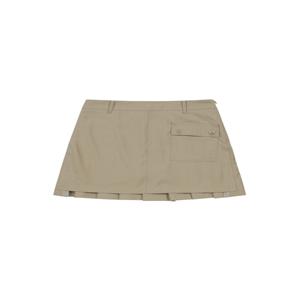 Signature Pleats Skirt_Beige (Q0BQ30253)