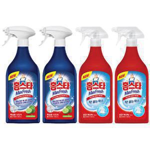 홈스타 맥스프레쉬 욕실용, 500ml, 2개 + 착붙는락스, 500ml, 2개