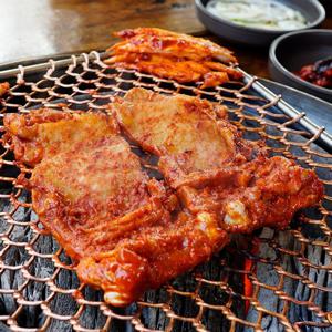 [춘천맛집 토담숯불닭갈비] 육즙가득한 닭다리살 닭갈비 1kg 고추장/간장/소금_요리버리