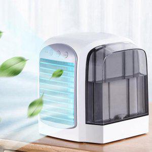 아이스 냉풍기 탁상용 수냉식 미니냉풍기 LED조명