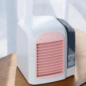 MYP-SA LED 탁상용 냉풍기 무드등 수냉식 핑크