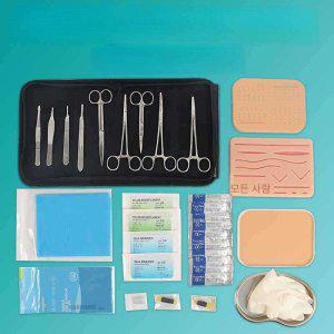 봉합연습 suture 패드 피부봉합 실리콘 상처 키트
