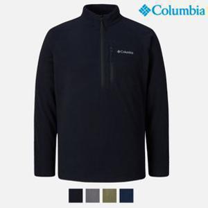 컬럼비아 남성 기본 솔리드  4컬러 하프 집업 플리스 티셔츠  XO6410