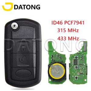 Datong World Car-원격 키, 랜드 로버 레인지 로버 스포츠 디스커버리 3 LR3 315Mhz 433Mhz ID46 PCF7941 칩 교체용 플립 키