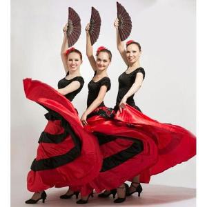 에어로빅옷 스페인 전통 투우 축제 여성 플라멩코 댄스