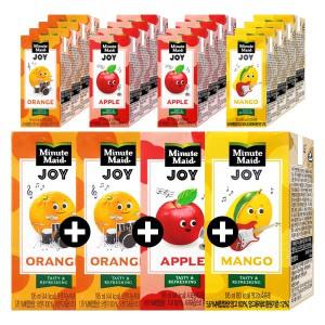 (3가지맛32팩)미닛메이드 조이 드링크팩 혼합구성.오렌지,사과,망고,팩음료수,과일주스,델몬트