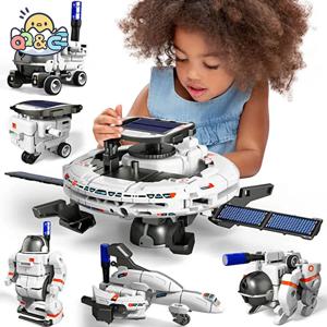 6 in 1 과학 실험 태양 로봇 장난감, DIY 빌딩 구동 학습 도구, 교육 로봇, 어린이용 기술 가제트 키트