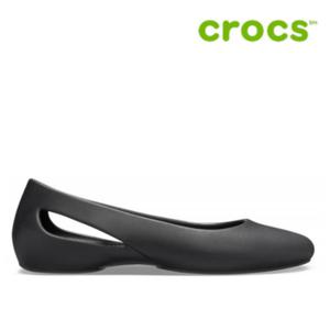 크록스 플랫슈즈 /G31- 205873-001 / Womens Crocs Sloane Flat Black