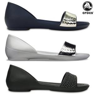 [크록스] 리나 엠벨리쉬드 도르세이 / 여자 여성 플랫 샌들 샌달 슬리퍼 여름 바캉스 신발 204361