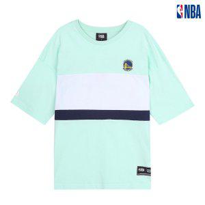 [NBA] 유니 LA레이커스 컬러블록 반팔 티셔츠 (N202TS128P)