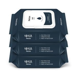 네이즈 노블 물티슈 휴대용 평량72g 캡20매 x3팩