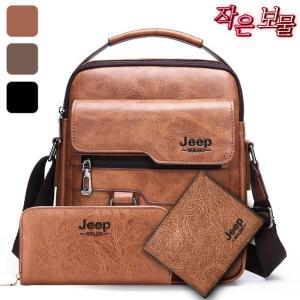 JEEP 지프 크로스백 반지갑 클러치 3종세트 메신저백 숄더백 여행 휴대용 가방