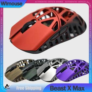 Wlmouse Beast x Max 무선 마우스 마그네슘 합금 할로우 아웃 블루투스 경량 게이밍 Fps 사무실 선물 신제