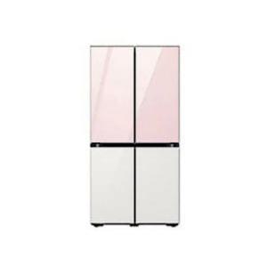 [삼성] 비스포크 냉장고 4도어 869L RF85DB91F1AP25 글램핑크+글램화이트 (1등급)