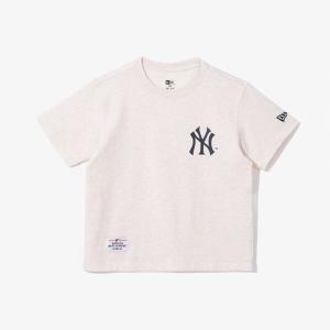 [NS홈쇼핑][뉴에라][키즈]MLB 뉴욕 양키스 베이직 셋 업 티셔츠 오트밀(14310291)..
