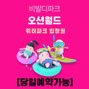 [당일사용가능] 비발디파크 홍천 오션월드 대인 소인 구명조끼포함