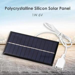 휴대용 태양 전지 패널 교체 미니 DIY 태양열 시스템 전화 보조배터리 물 펌프 선풍기 셀 1W 6V