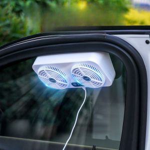 자동차 환풍기 차량용 송풍기 실내 공기 순환 창문 배기