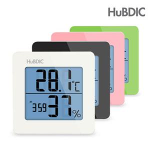  휴비딕  DS)휴비딕 HT-1 디지털 온습도계 온도계 습도계 시계 알람 온도습도계 측정 식물 화분 쿠키