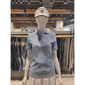 벤제프 여성 어깨배색 골지 반팔 티셔츠(BO2QWTS809)