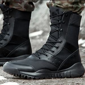 남녀공용 여름 전투 훈련 부츠, 등산 훈련 경량 전술 부츠, 야외 하이킹 통기성 메쉬 육군 팬 신발