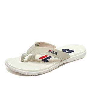 휠라 슬릭 텅 쪼리 화이트 남성 여성 스포츠 플립플랍 여름 슬리퍼 신발 1SM00739-101