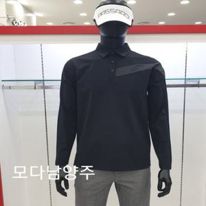 (모다남양주)골프 남성 간절기 뒤어깨선 변형 카라티 긴팔 티셔츠 Q22STY035X
