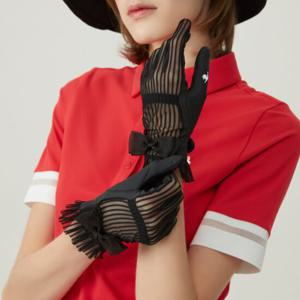 [르꼬끄골프] 여성 패턴 매쉬 양손 장갑