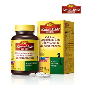 [네이처메이드]칼슘 마그네슘 아연 비타민D (180정/2개월분)