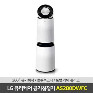 [듀얼28형] LG 퓨리케어 360 공기청정기 듀얼 클린부스터 AS280DWFCM 무빙휠포함
