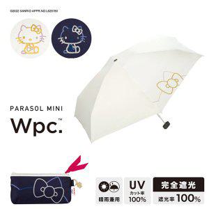 일본 WPC 양산 헬로키티 경량 접이식 5단양산 우양산 여름 자외선차단 801-SA01